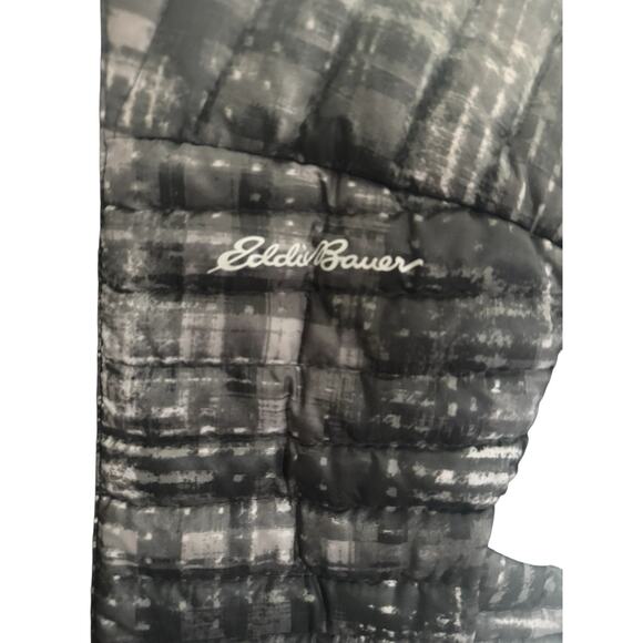 Eddie Bauer Jacket Womens Small Petite Gray Stormdown 800 Down Puffer Coat #5503 - Picture 3 of 12